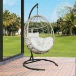 Rattan Hanging Chair And Stand